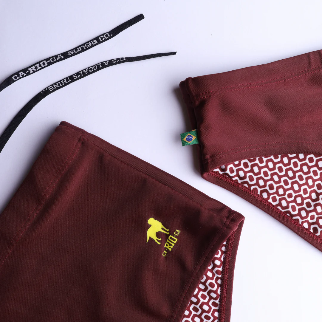 Barolo burgundy solids  Men's Swimming Sunga - Beachwear for Men - Image 12