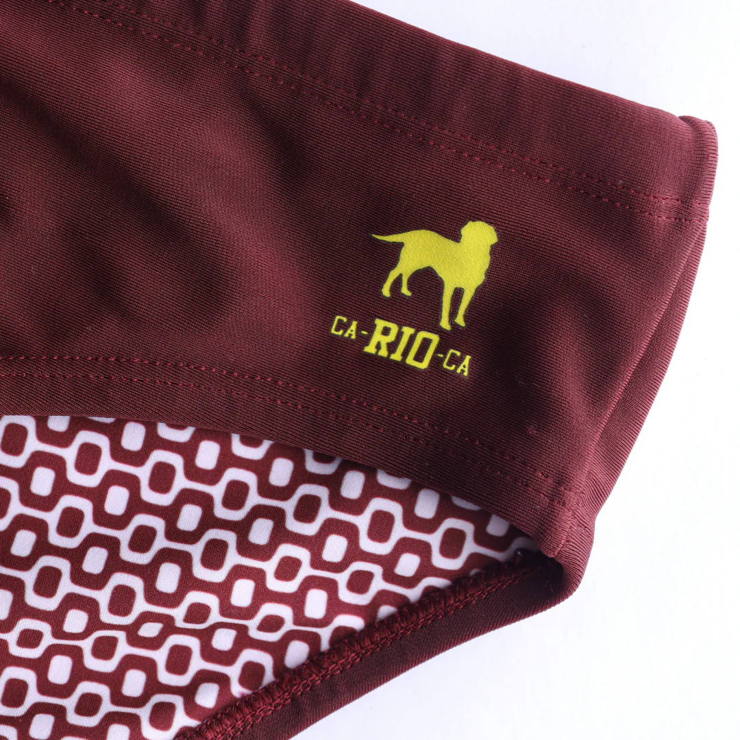 Barolo burgundy solids  Men's Swimming Sunga - Beachwear for Men - Image 5