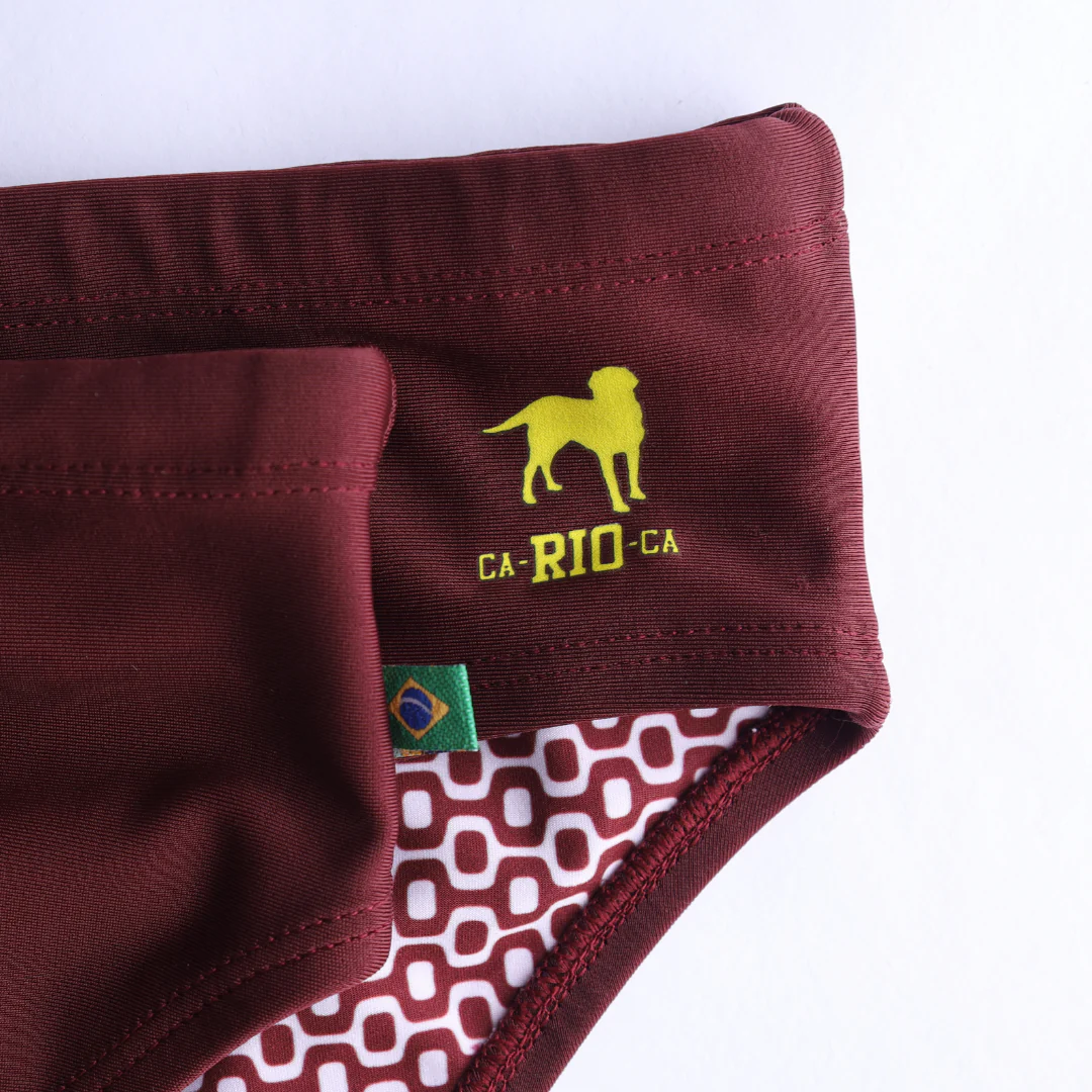 Barolo burgundy solids  Men's Swimming Sunga - Beachwear for Men - Image 8