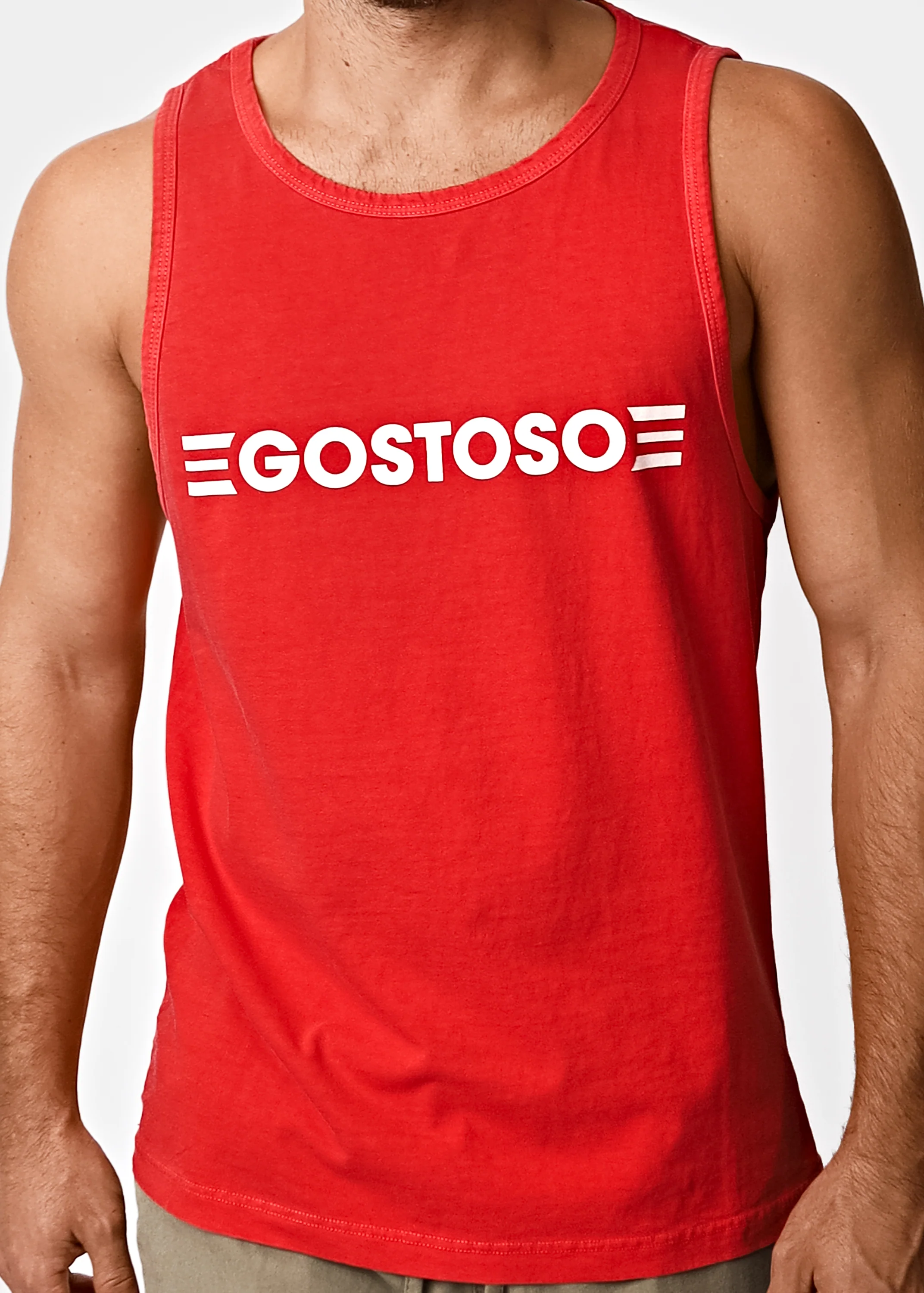 GOSTOSO Red Tank  - Men's tank top - Image 4