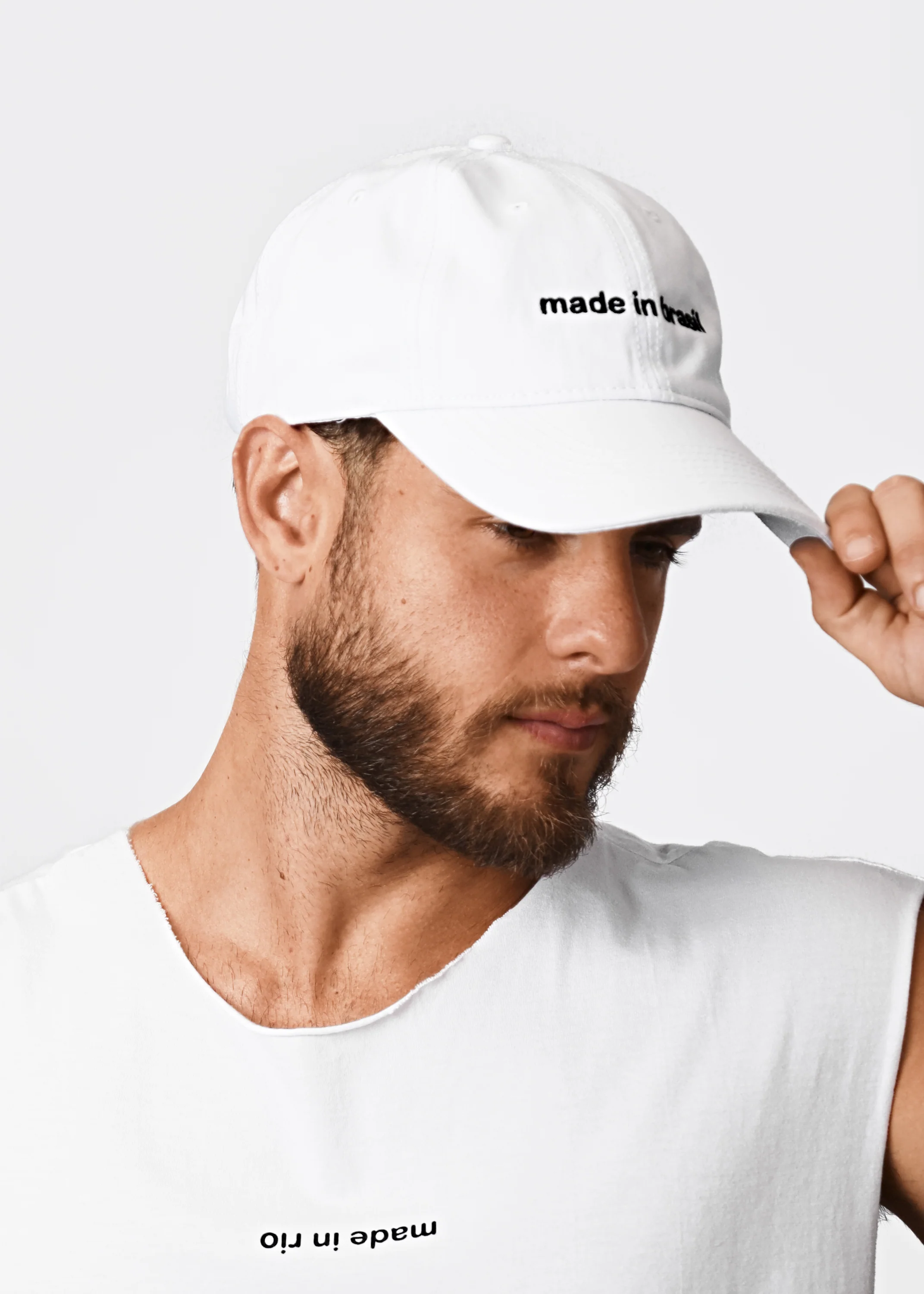 made in rio (flip) - Men's Cotton Sleeveless T-Shirt - Image 5