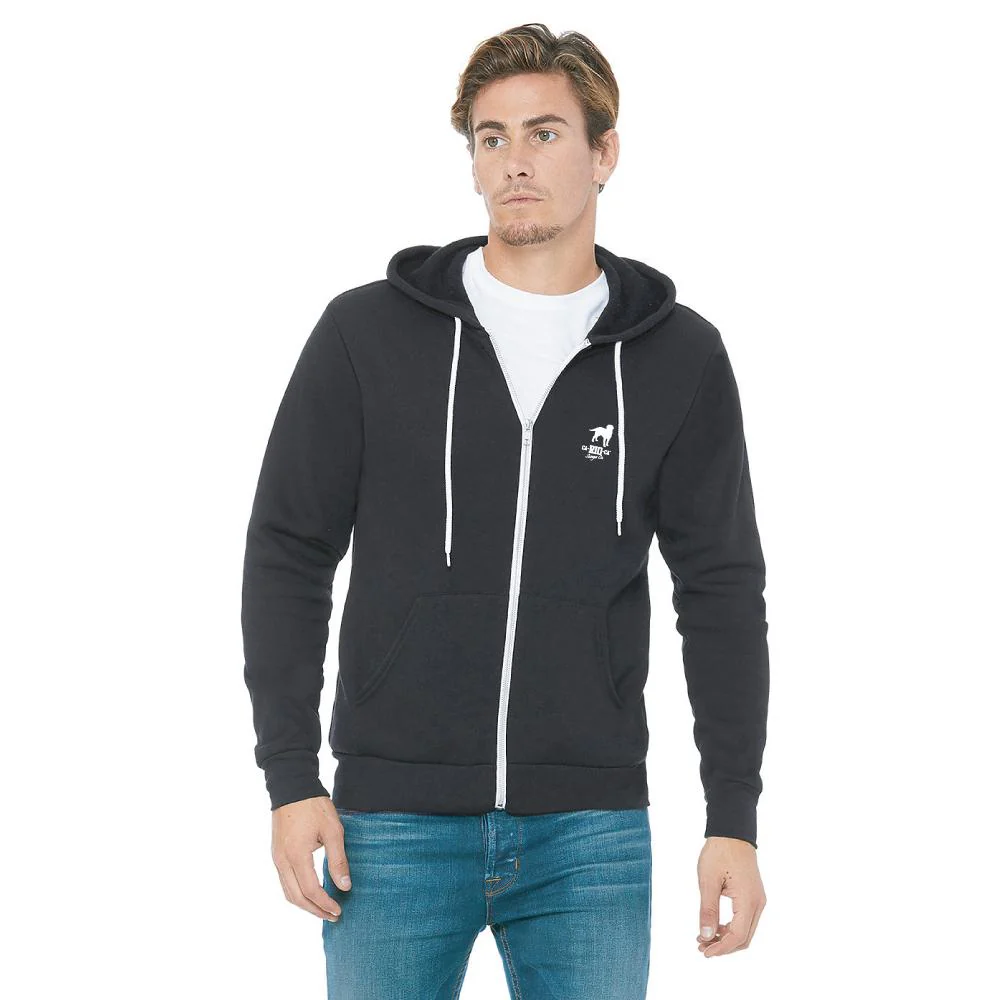 CA-RIO-CA CREST GRAY  Zip Up Hoodie - CLEARANCE / FINAL SALES - Image 3