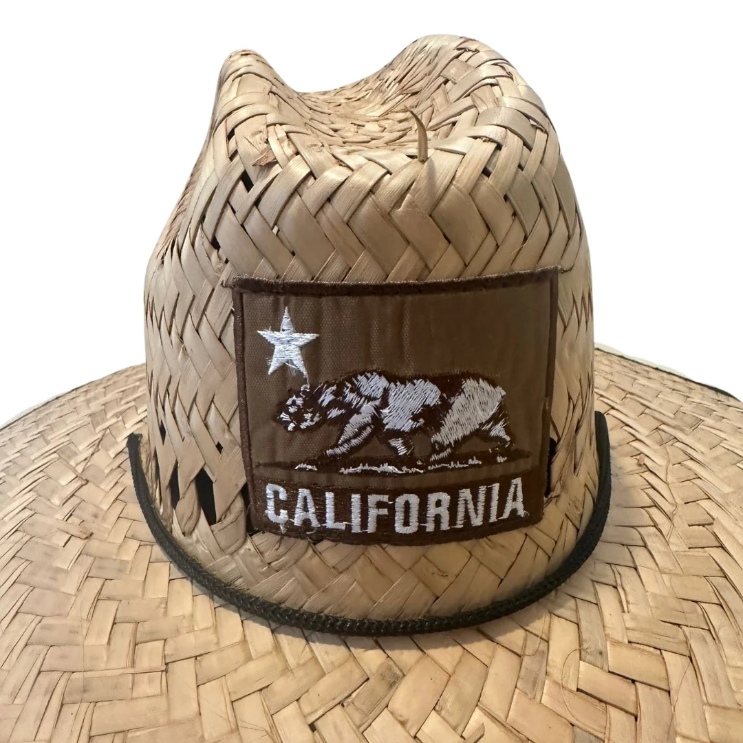 California 🐻 Patch Lifeguard Straw Hat  - CLEARANCE / FINAL SALES - Image 3