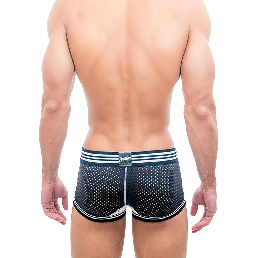 Gostoso Underwear - Mesh Boxer Brief Black Underwear - Image 3