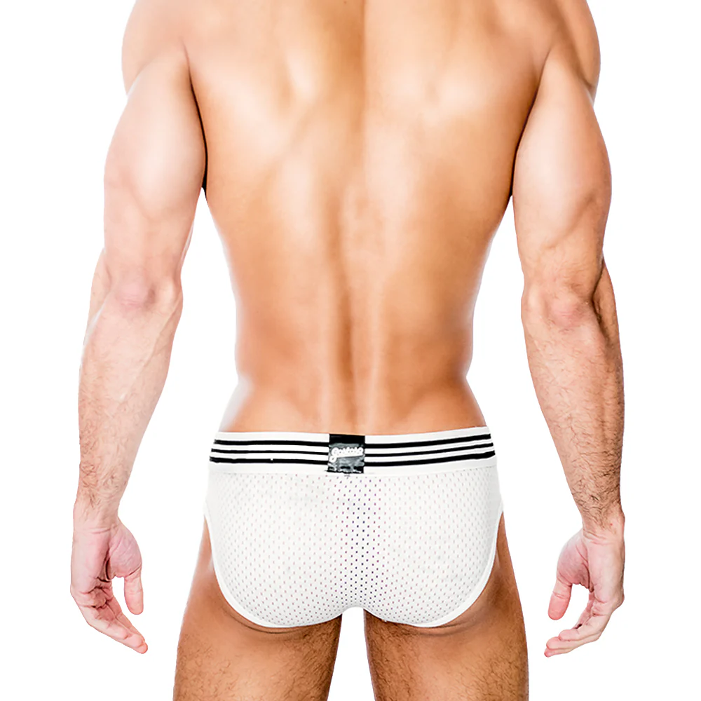 Gostoso Underwear - Mesh Brief White Underwear - Image 3