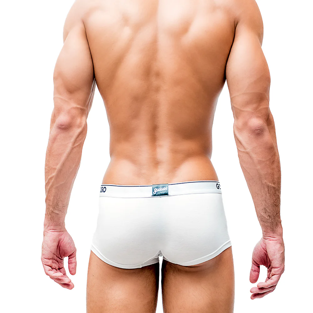 Gostoso Underwear - Solid Boxer Brief White Underwear - Image 3