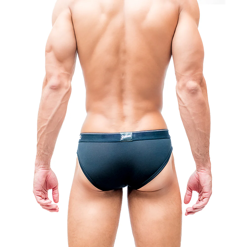 Gostoso Underwear - Solid Brief Black Underwear - Image 3