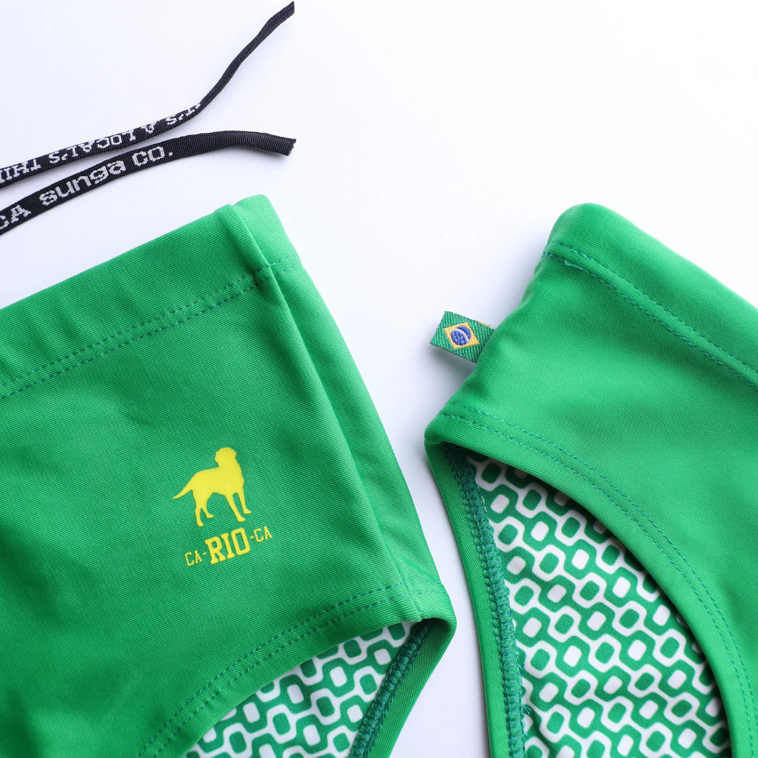 Hortelã Green solid Men's Swimming Sunga - Beachwear for Men - Image 9