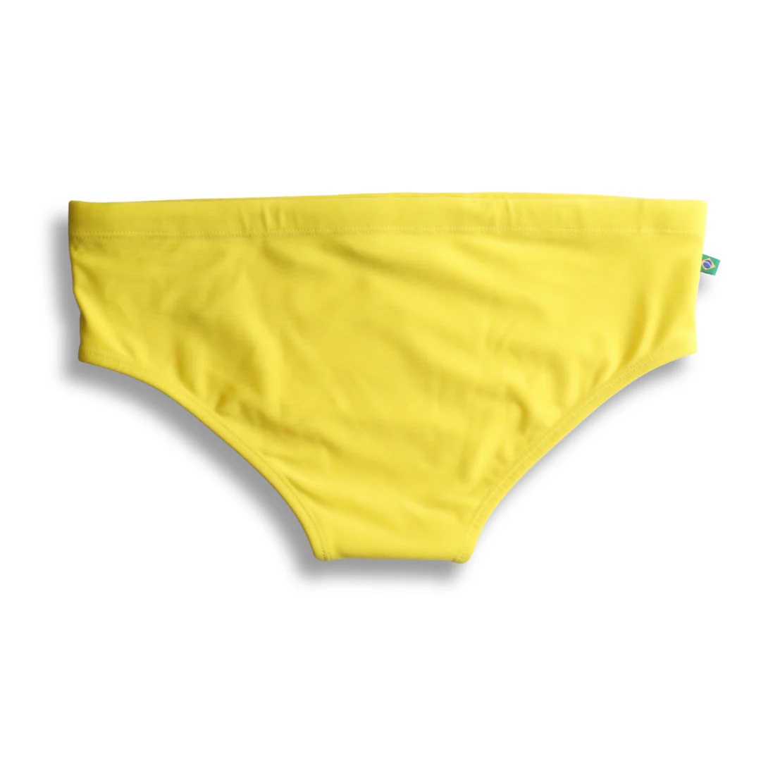 Lemonade Yellow solid Men's Swimming Sunga - Beachwear for Men - Image 11