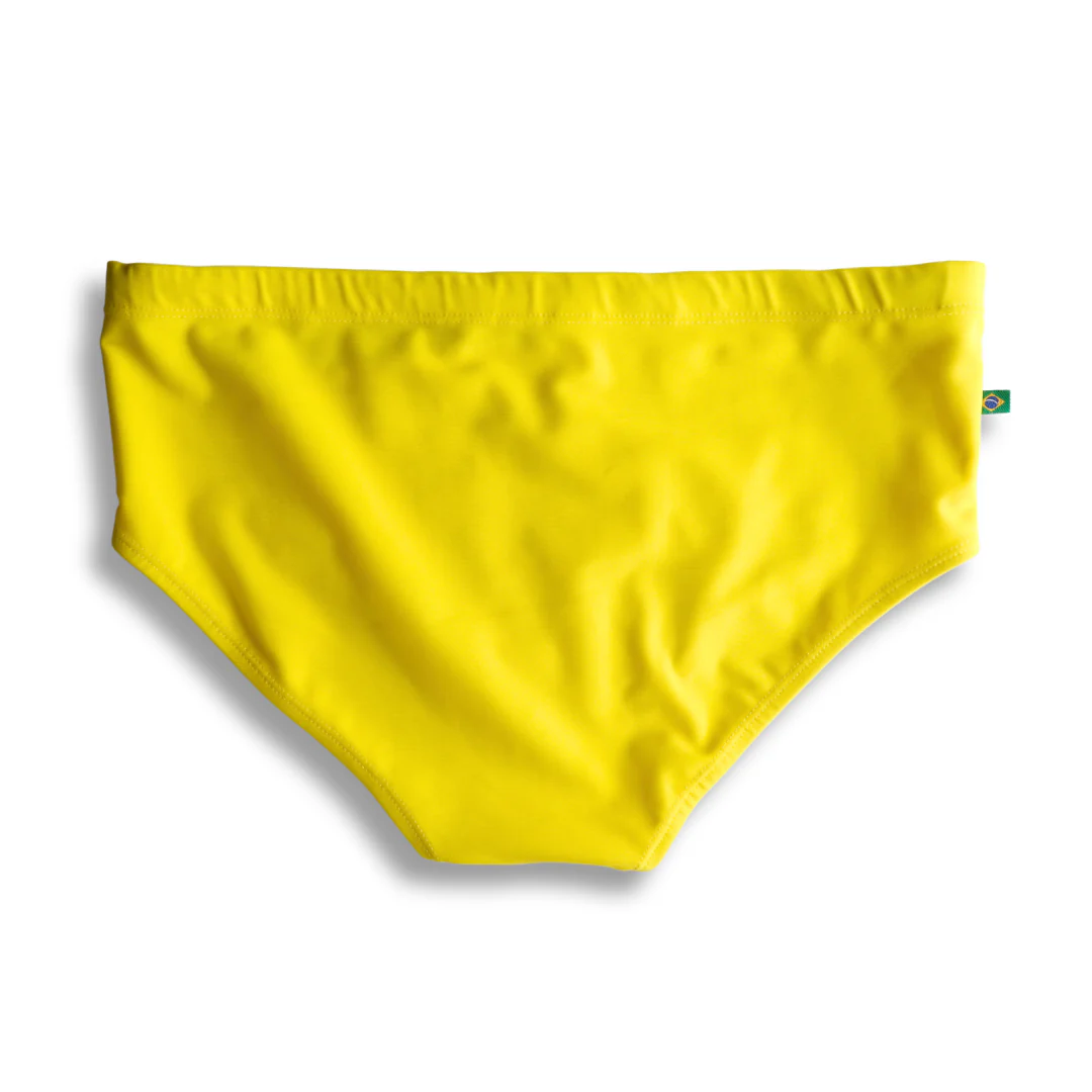 Lemonade Yellow solid Men's Swimming Sunga - Beachwear for Men - Image 5