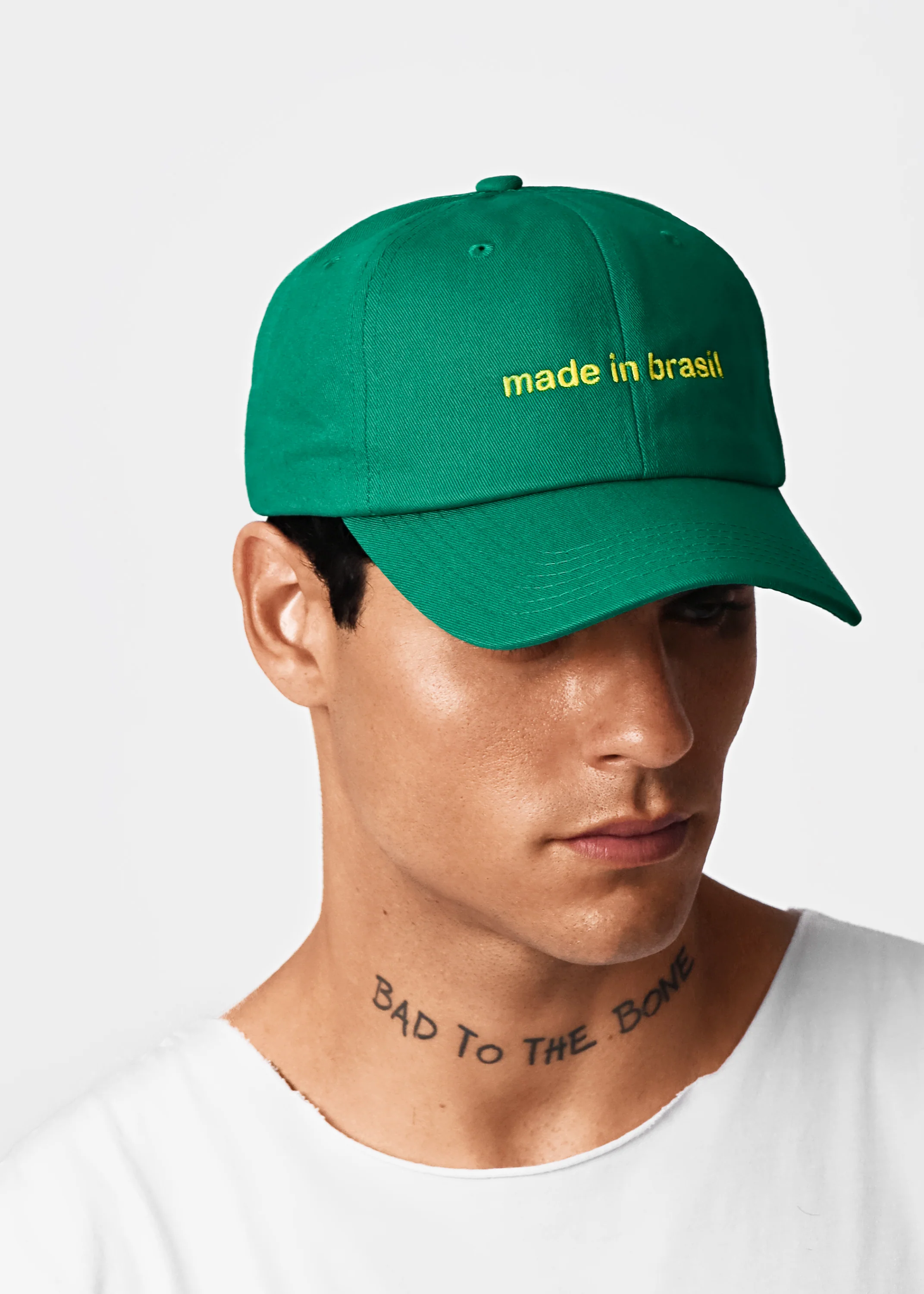 made in brasil  - Men's Cotton Sleeveless T-Shirt - Image 4