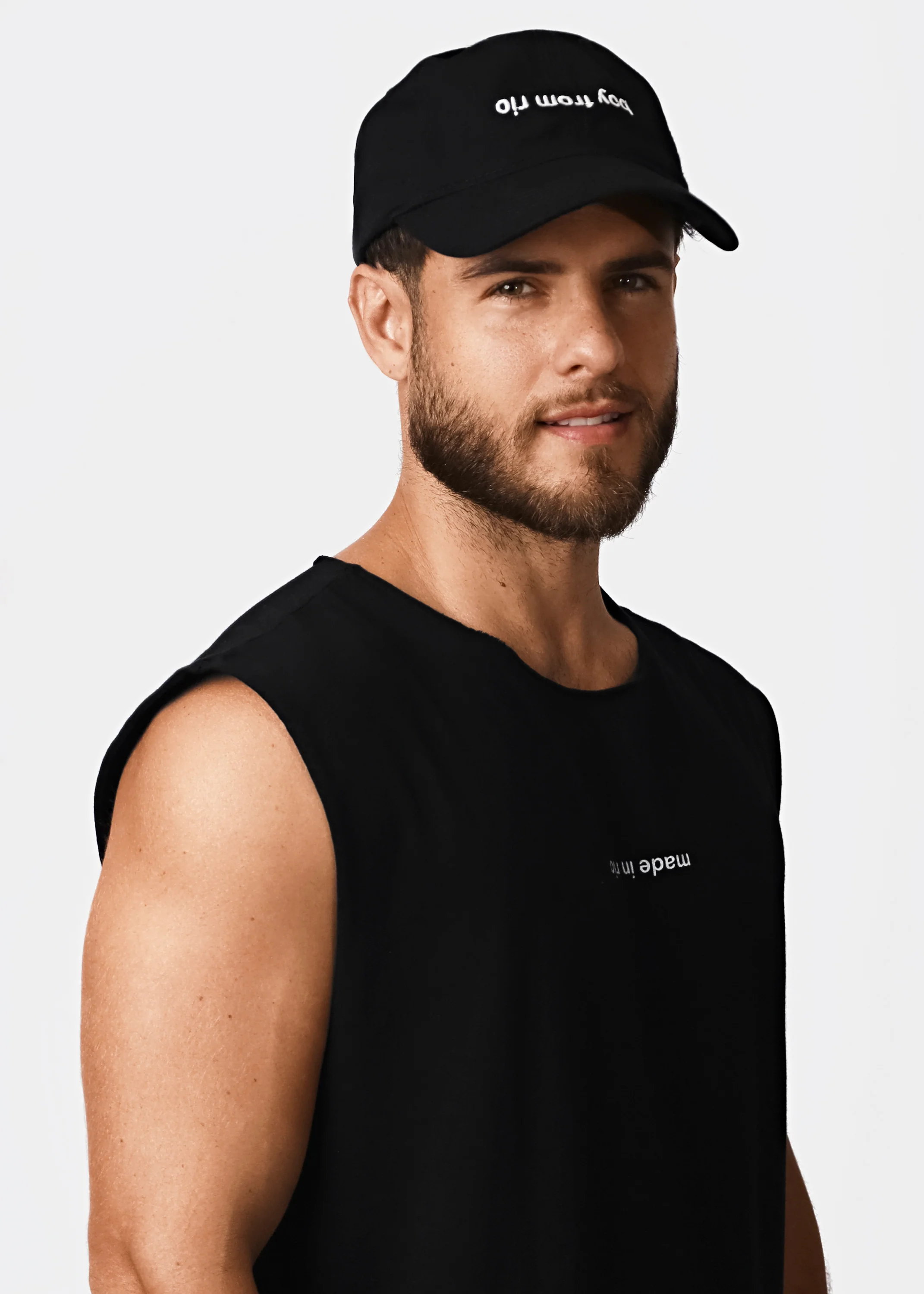 made in rio (flip) - Men's Cotton Sleeveless T-Shirt - Image 5