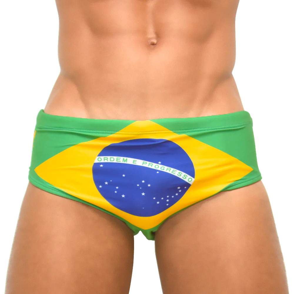 TEAM BRASIL FLAG SUNGA - Men's Designer Swimwear - Men's Brazilian Sunga - Image 12