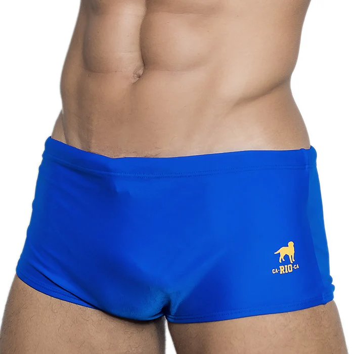 Traditional Square Solids Cut Sunga - Male Bathing Suit - Image 11