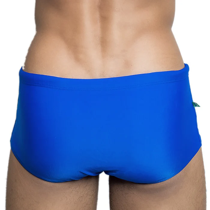 Traditional Square Solids Cut Sunga - Male Bathing Suit - Image 12