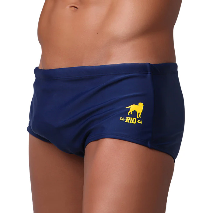 Traditional Square Solids Cut Sunga - Male Bathing Suit - Image 6