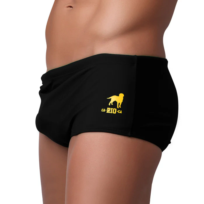 Traditional Square Solids Cut Sunga - Male Bathing Suit - Image 8